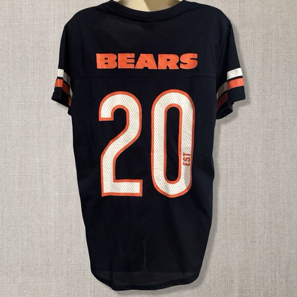NFL Ultra Game Chicago Bears Women’s Jersey Tee L Navy Bear Logo #20 - Picture 2 of 7